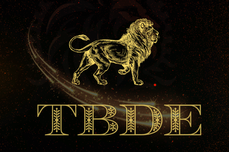 A business card in a depiction of stars that form the logo and branding of The Bolden Design Experience, LLC.
